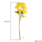 Set of 2 Artificial Hydrangea Faux Flower with LED Lights (60 cm)- Yellow