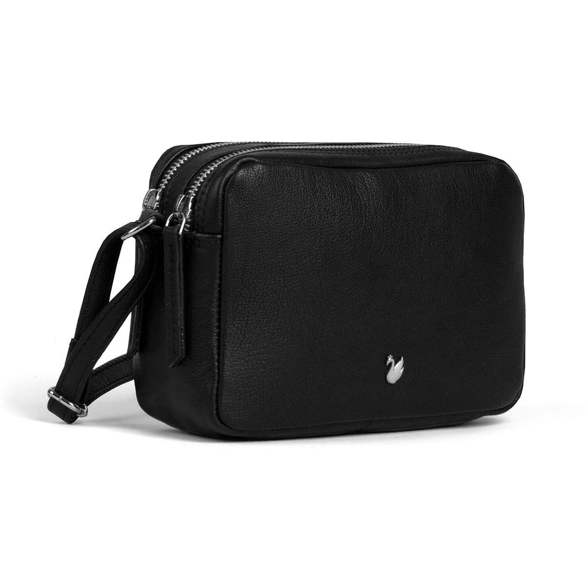 Assots London Avon Black Soft Nappa Full Grain Real Leather Crossbody Bag V32570921 0