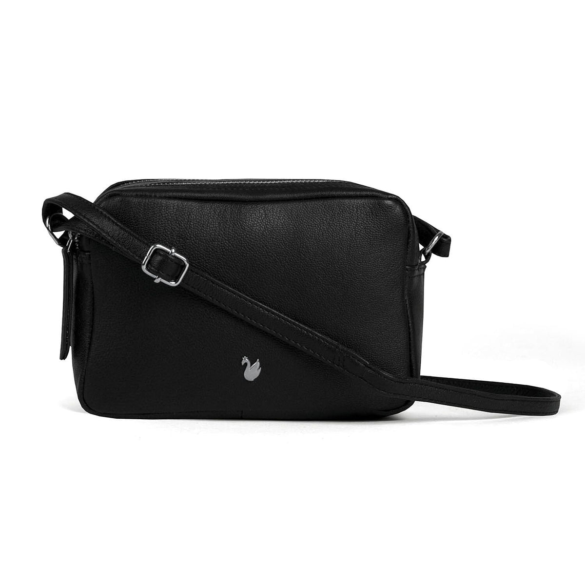Assots London Avon Black Soft Nappa Full Grain Real Leather Crossbody Bag V32570921 3