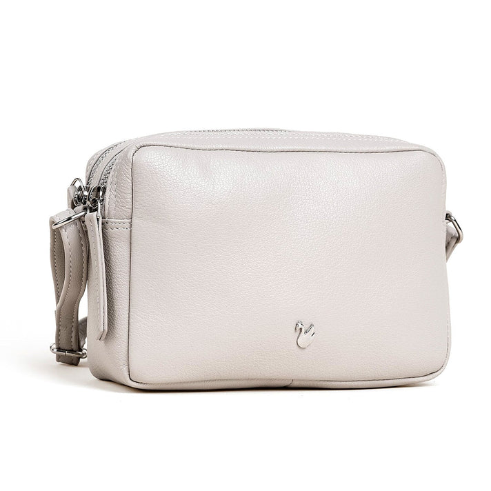 Assots London Avon Grey Soft Nappa Full Grain Real Leather Crossbody Bag 8501574 1