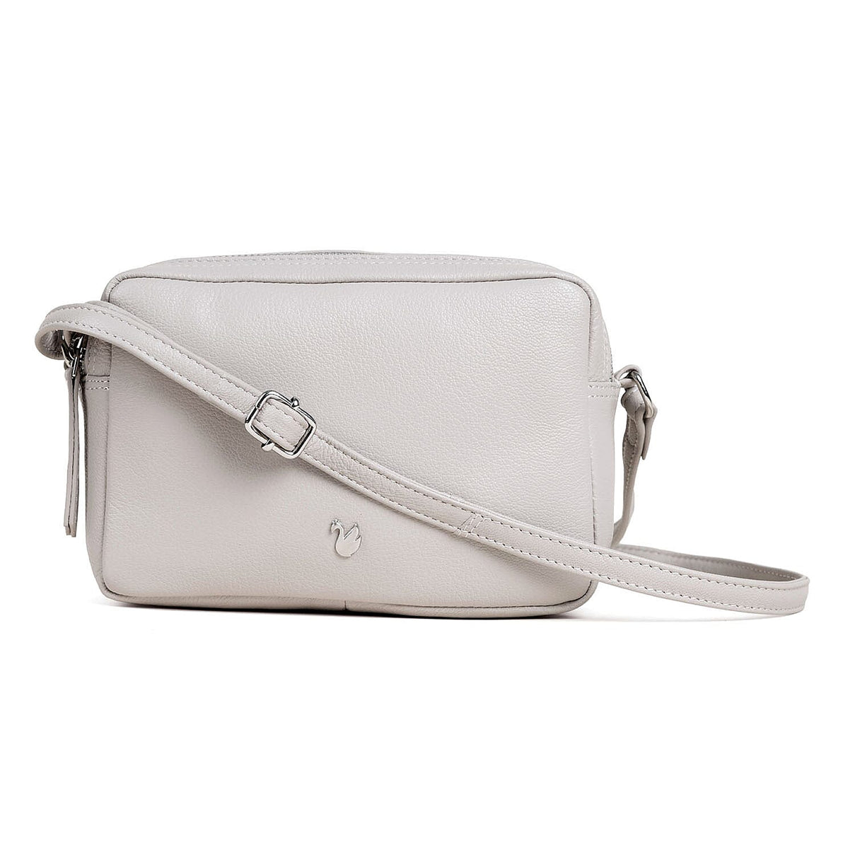 Assots London Avon Grey Soft Nappa Full Grain Real Leather Crossbody Bag V32527015 2