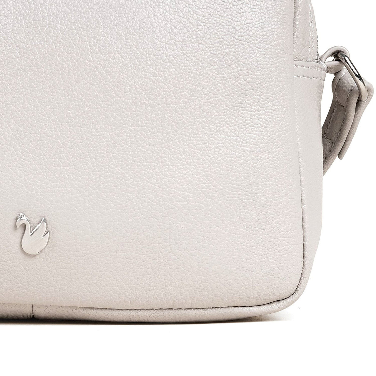 Assots London Avon Grey Soft Nappa Full Grain Real Leather Crossbody Bag V32527015 4