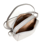 Assots London Avon Grey Soft Nappa Full Grain Real Leather Crossbody Bag