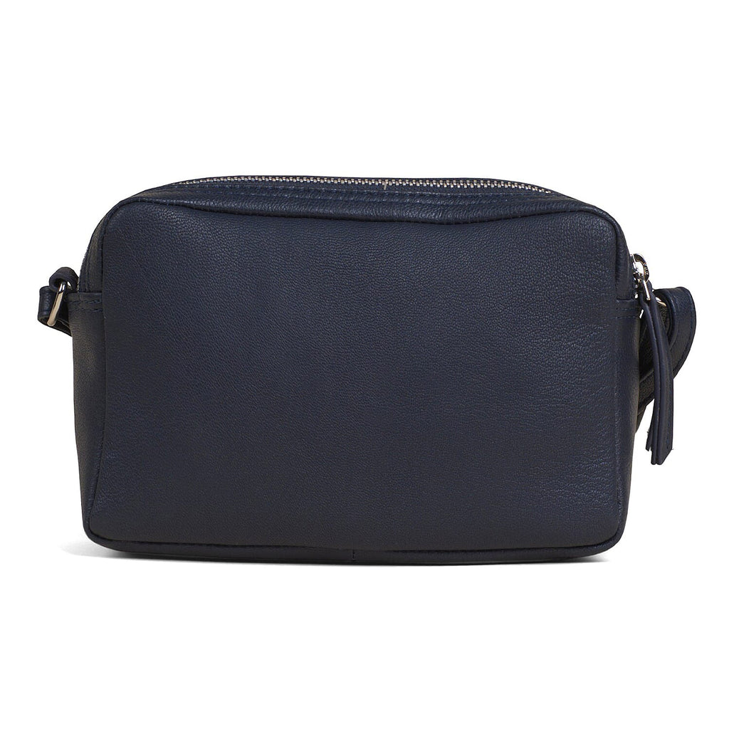 Assots London Avon Navy Soft Nappa Full Grain Real Leather Crossbody Bag