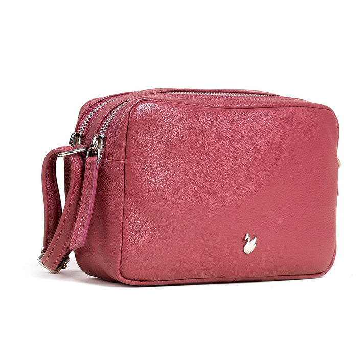 Assots London Avon Grey Soft Nappa Full Grain Real Leather Crossbody Bag 8501574 1
