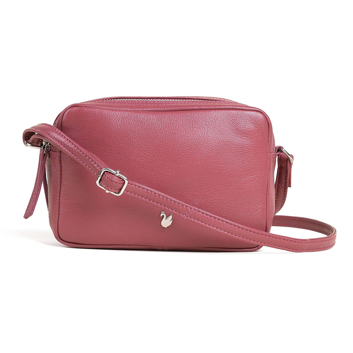 Assots London Avon Pink Soft Nappa Full Grain Real Leather Crossbody Bag 8501576 3