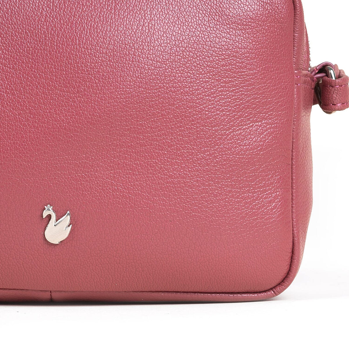 Assots London Avon Pink Soft Nappa Full Grain Real Leather Crossbody Bag 8501576 5