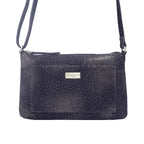 Assots London LIZ Genuine Leather Crossbody Bag (Size 27x15x5 cm) - Navy