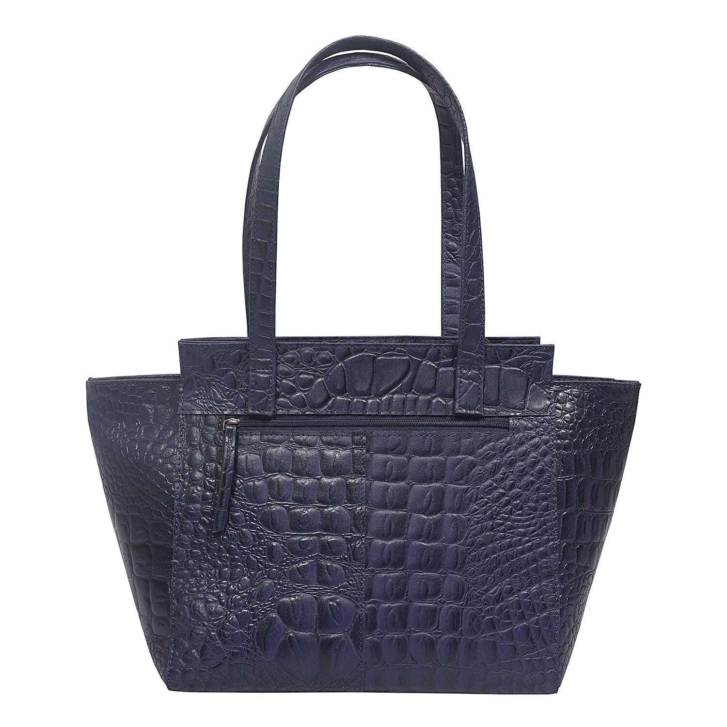Assots London Genuine Leather Eileen Tote Bag - Navy 7079208 1