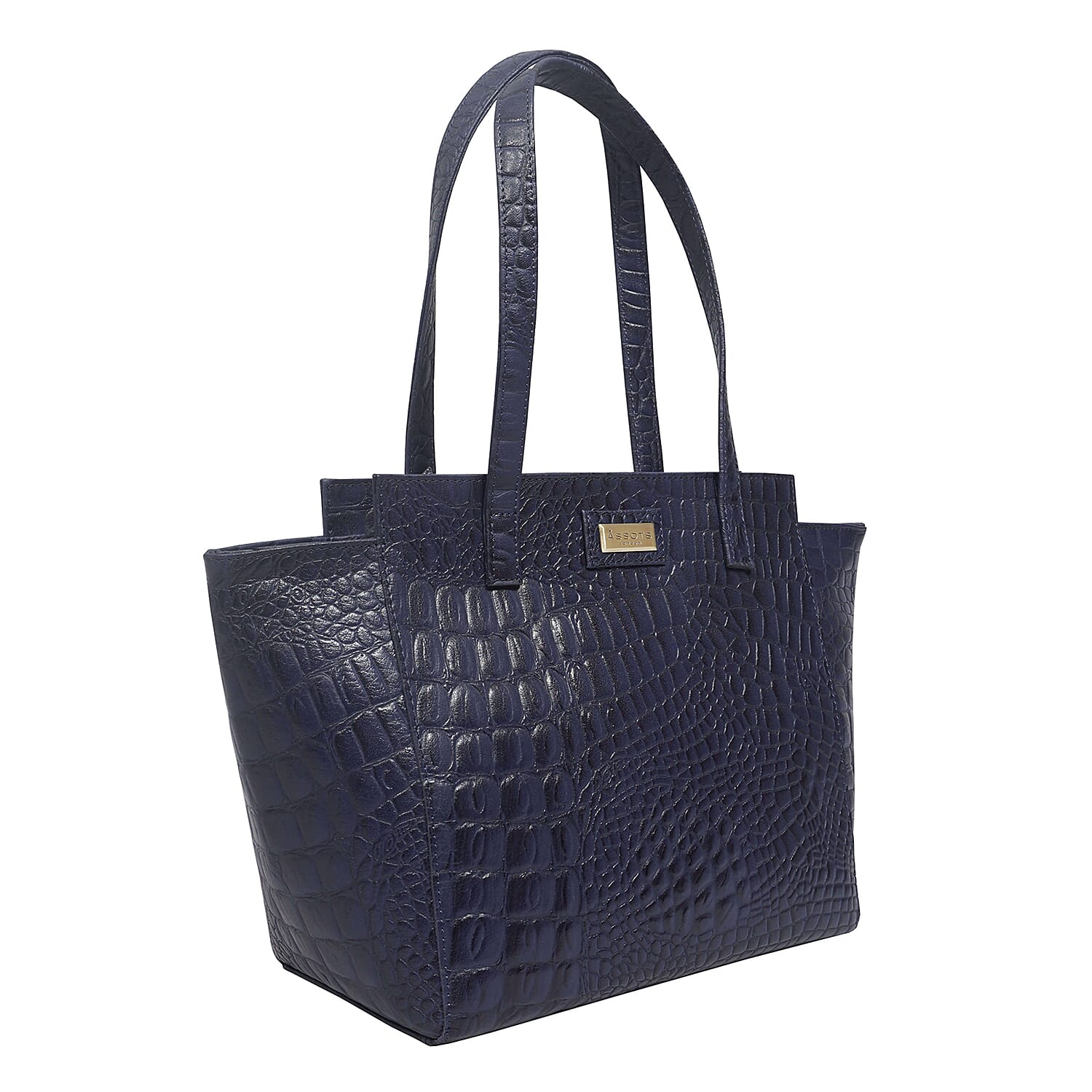 Assots London Genuine Leather Eileen Tote Bag - Navy 7079208 2