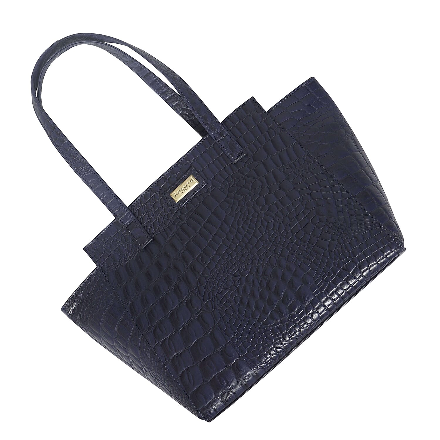 Assots London Genuine Leather Eileen Tote Bag - Navy 7079208 3