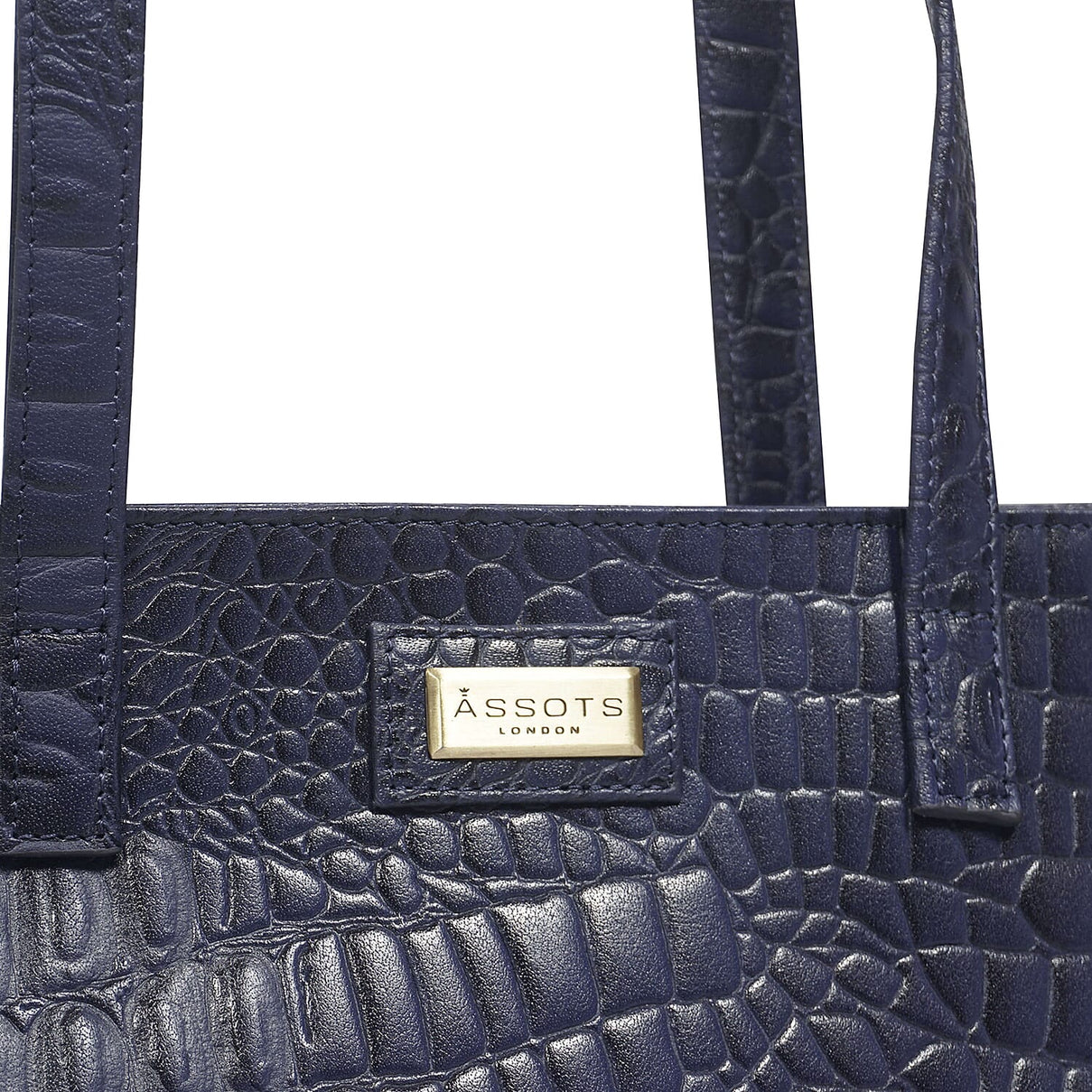Assots London Genuine Leather Eileen Tote Bag - Navy 7079208 6