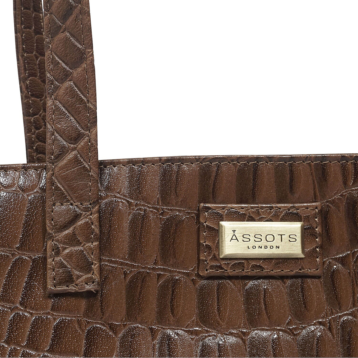 Assots London Genuine Leather Eileen Tote Bag - Tan 7079207 6