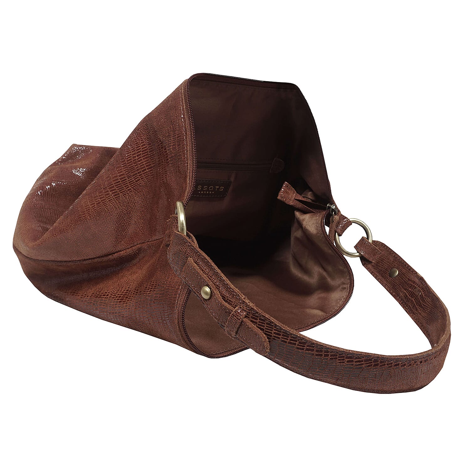Assots London Genuine Leather Hilary Hobo Bag - Brown 7079182 3