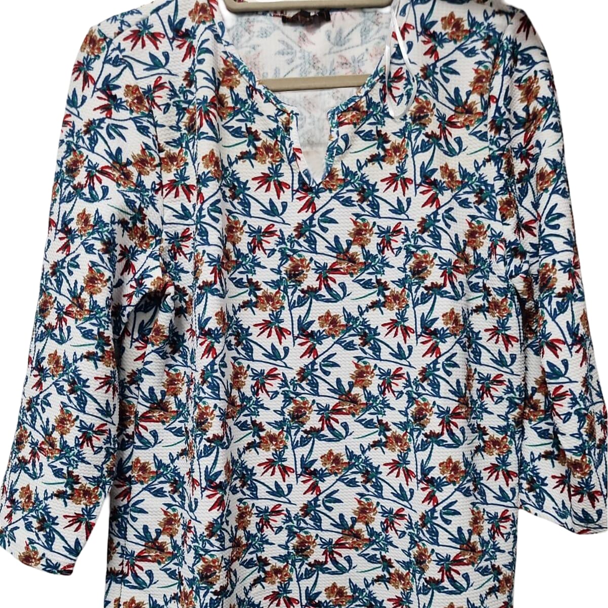 Auburn Floral Notch Neck Blouse V32518004 0