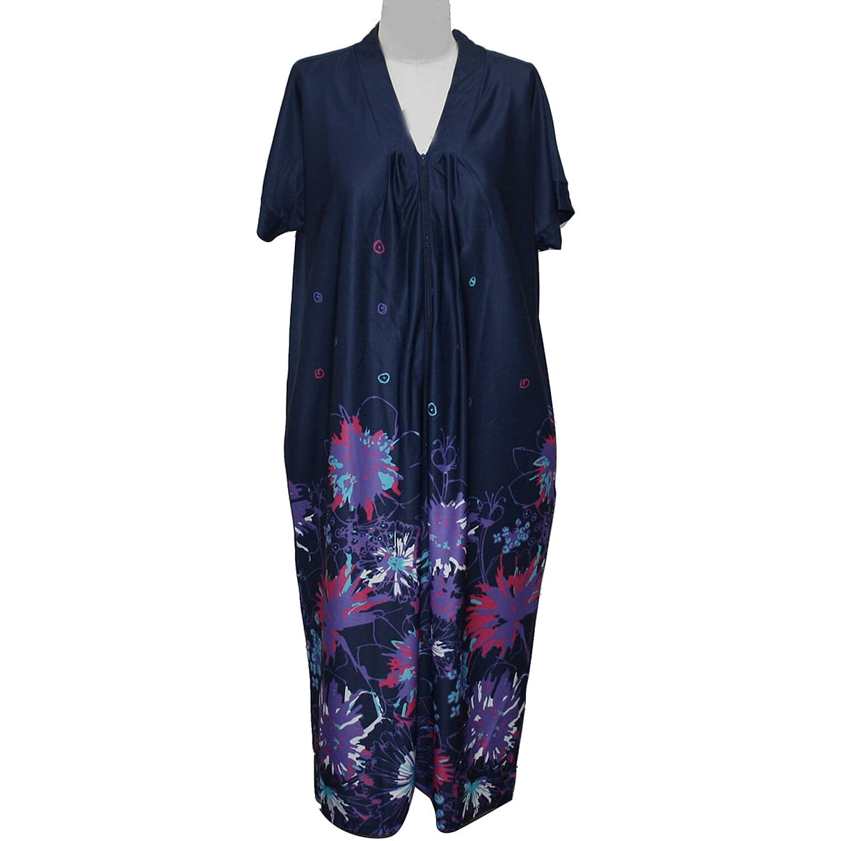 Aura Boutique Floral Print Kaftan - Navy 6100748 0