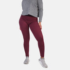 Aura Boutique Super Soft Leggings (Size L) - Wine