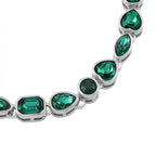 Austrian Green Crystal Bracelet (Size - 7.5)