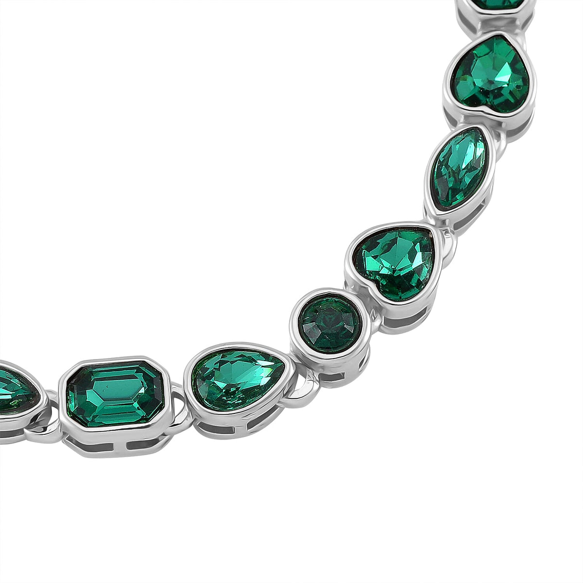 Austrian Green Crystal Bracelet (Size - 7.5) 8016004 3