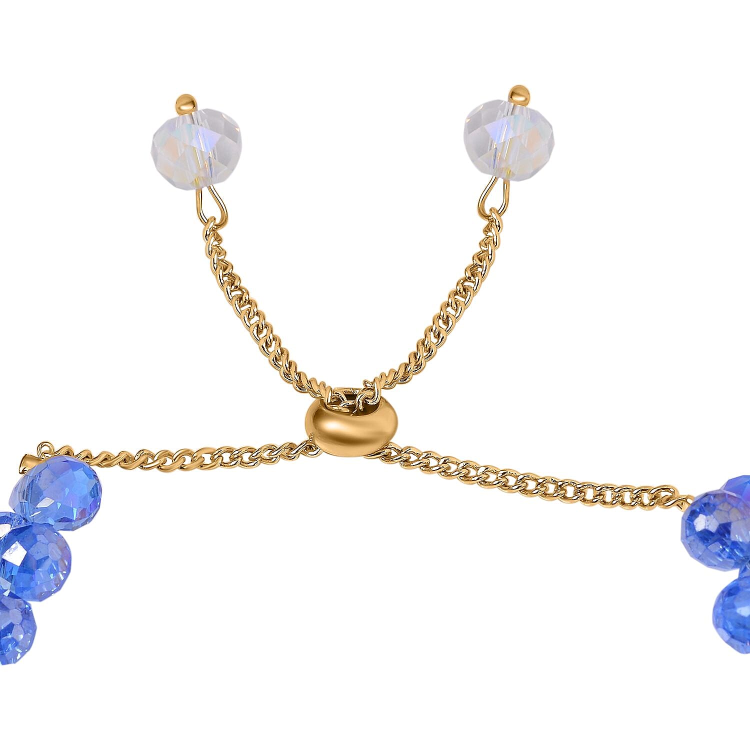 White Mystic Crystal &amp; Blue Crystal Bracelet 7998439 2