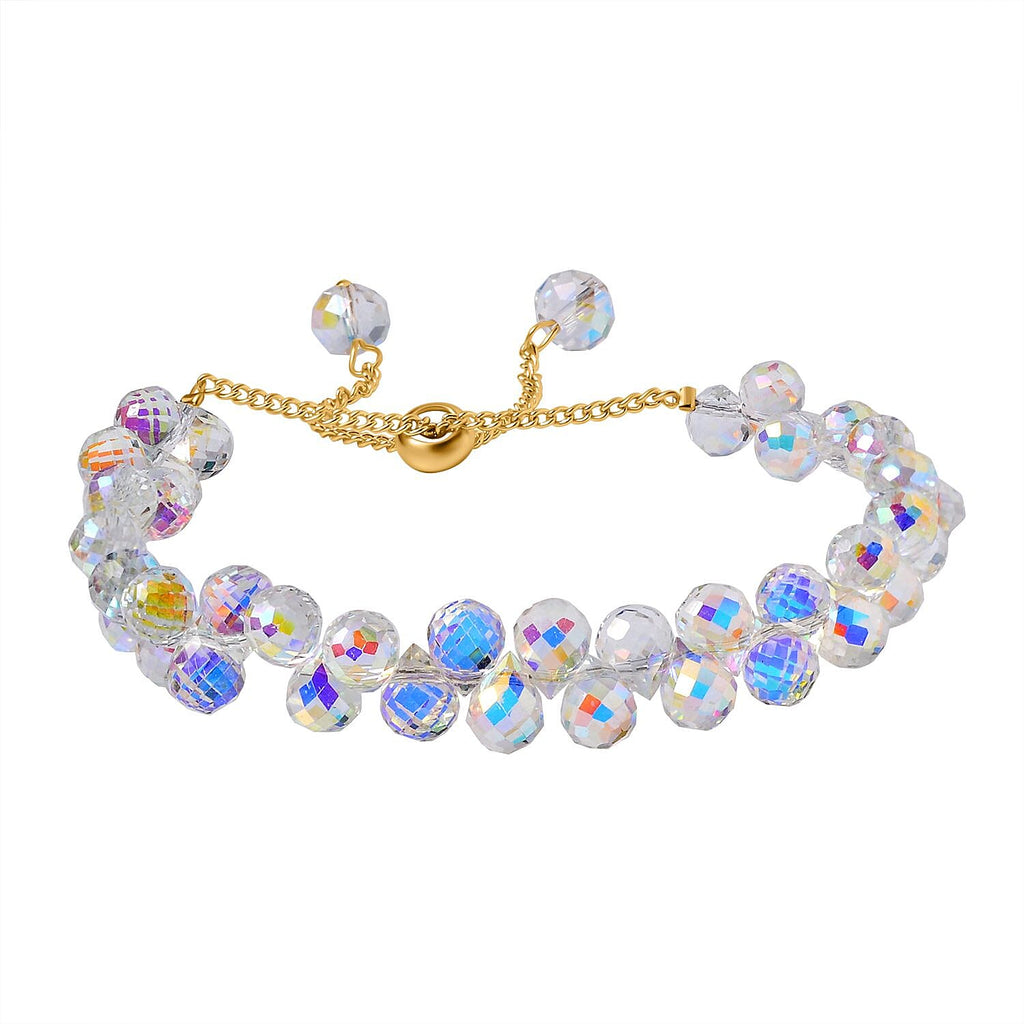 White Mystic Color Crystal Bracelet