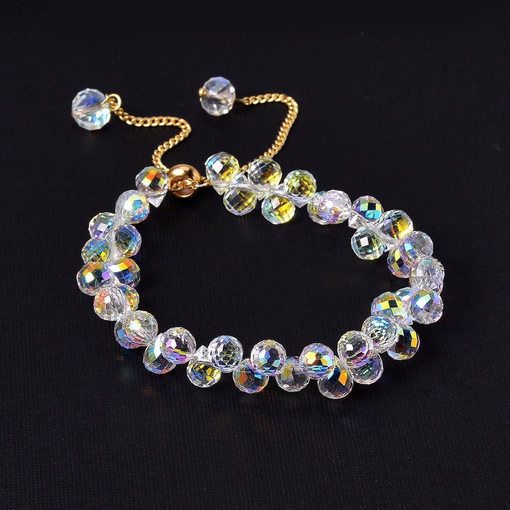 White Mystic Color Crystal Bracelet