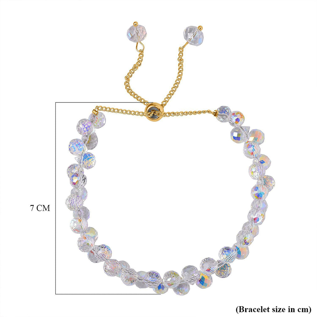 White Mystic Color Crystal Bracelet
