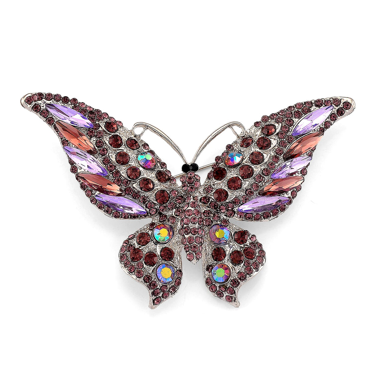 Austrian Multi Colour Crystal Butterfly Brooch 8256741 0