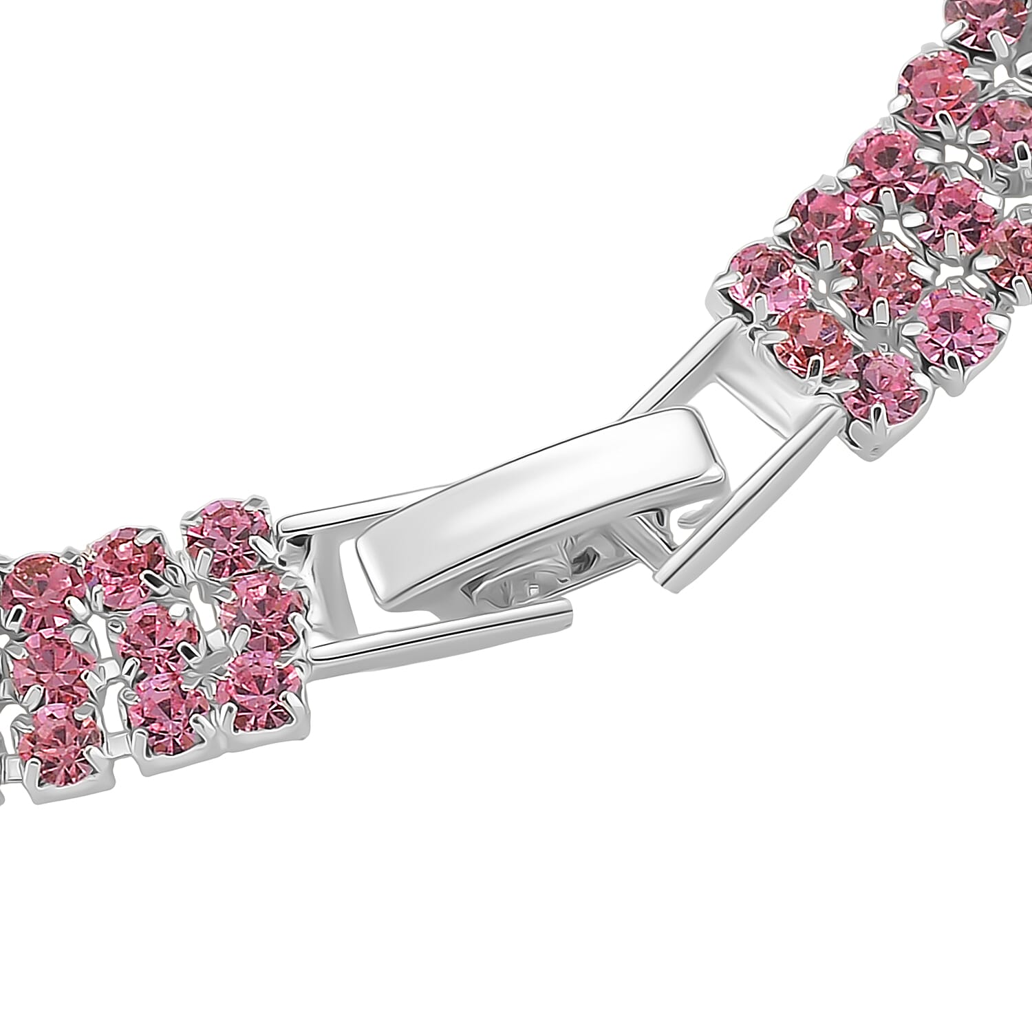 Austrian Pink Crystal Bracelet (Size - 7.5) 8202170 4