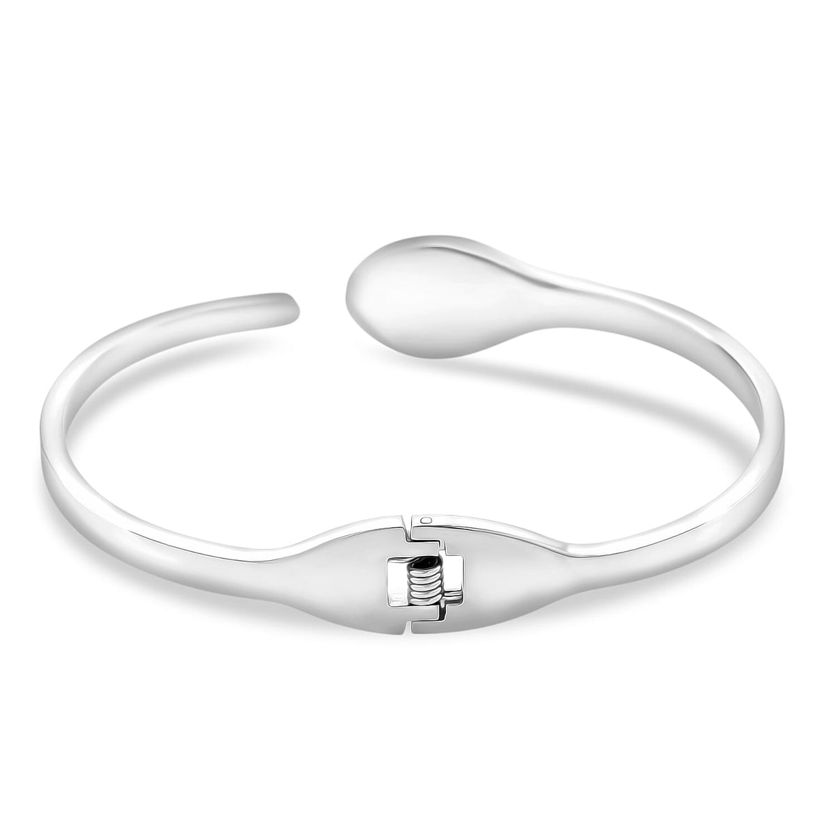 BIGGEST DESIGNER CLOSEOUT - Biacco Collection - Green Cubic Zirconia &amp; White Cubic Zirconia Serpent Bangle (Size 7.5) V32708267 5
