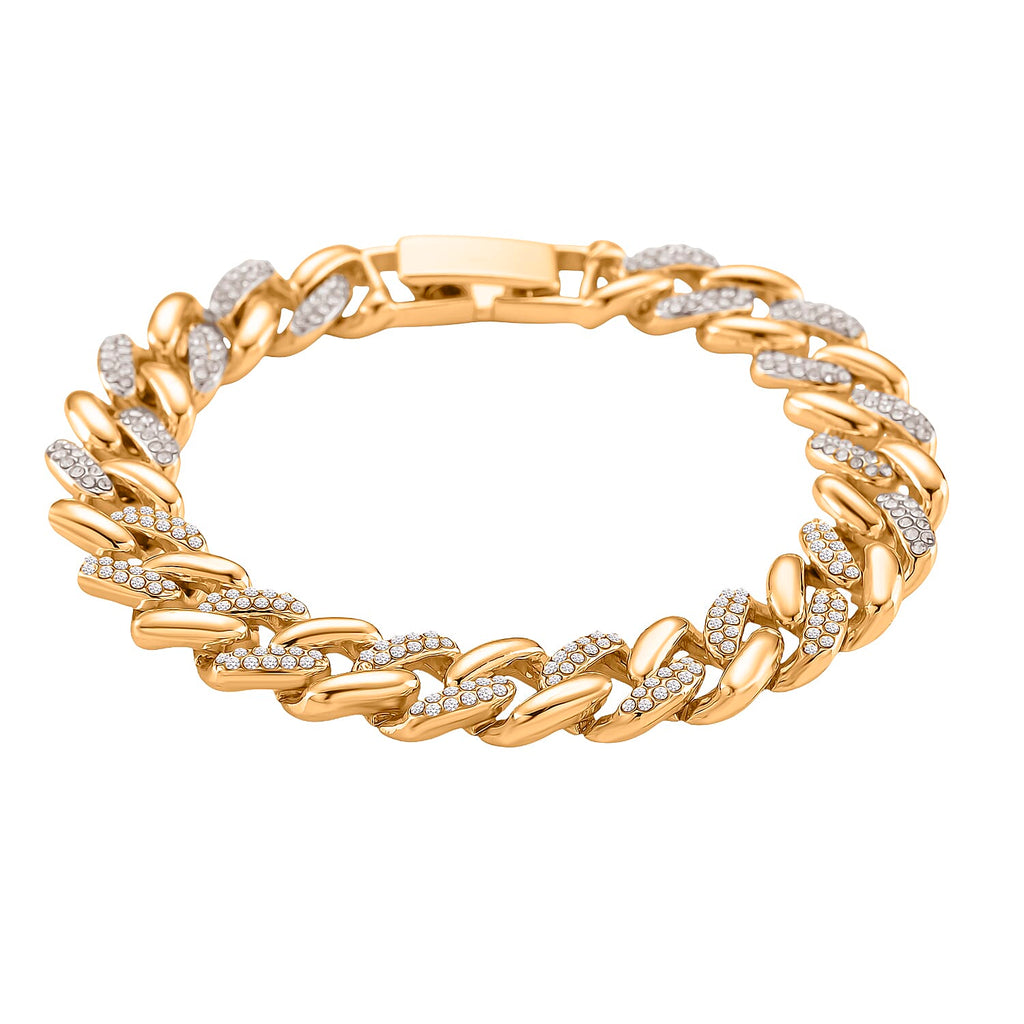 Austrian White Crystal Bracelet (Size - 7.5)