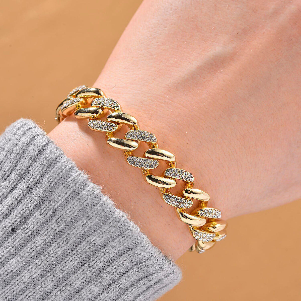 Austrian White Crystal Bracelet (Size - 7.5) 8164280 2