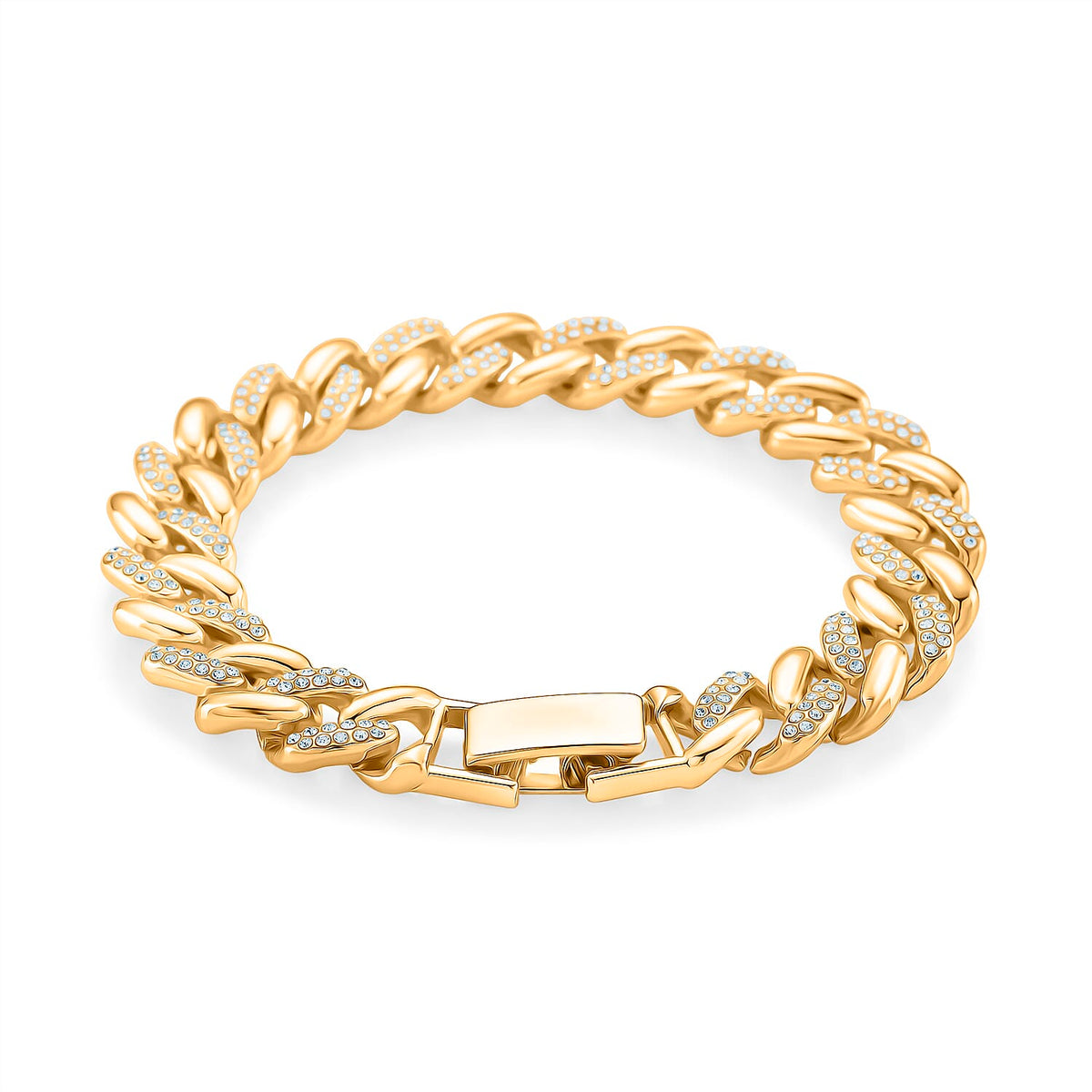 Austrian White Crystal Bracelet (Size - 7.5) 8164280 3