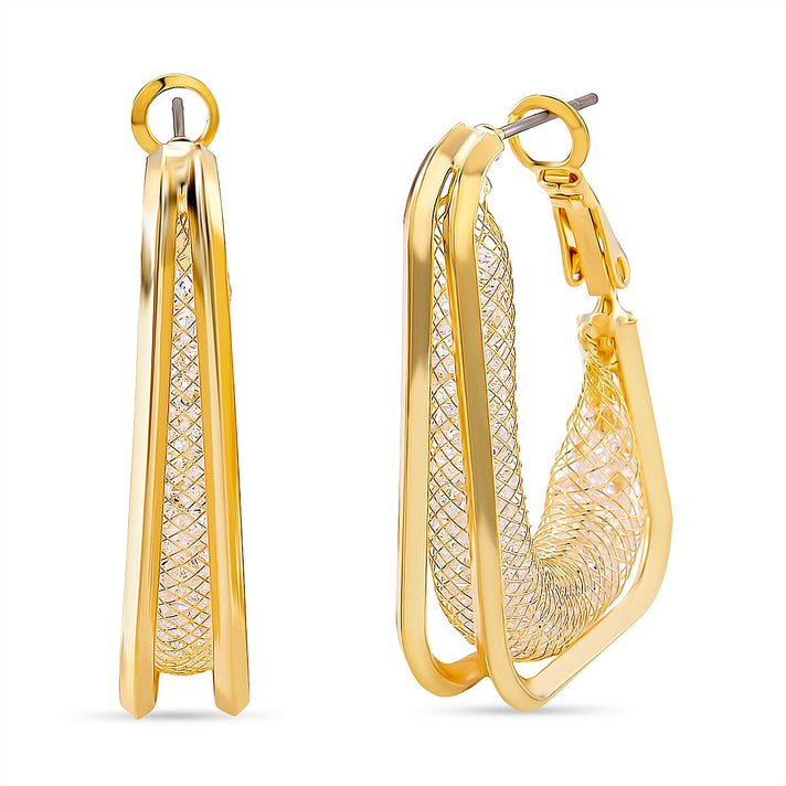 NY Close Out Deal- Austrian White Crystal Earring with Clasp 8204583 1