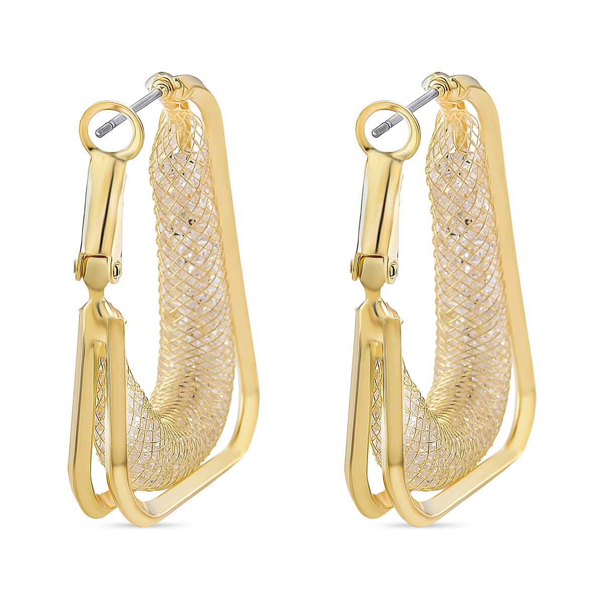 NY Close Out Deal- Austrian White Crystal Earring with Clasp 8204583 5