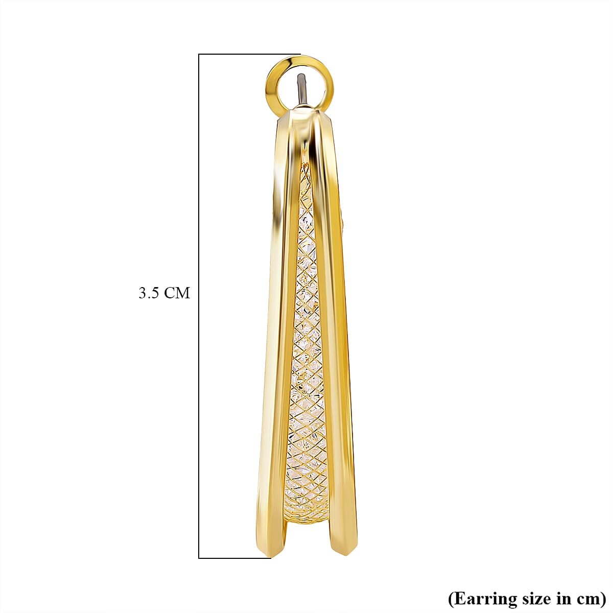 NY Close Out Deal- Austrian White Crystal Earring with Clasp 8204583 6