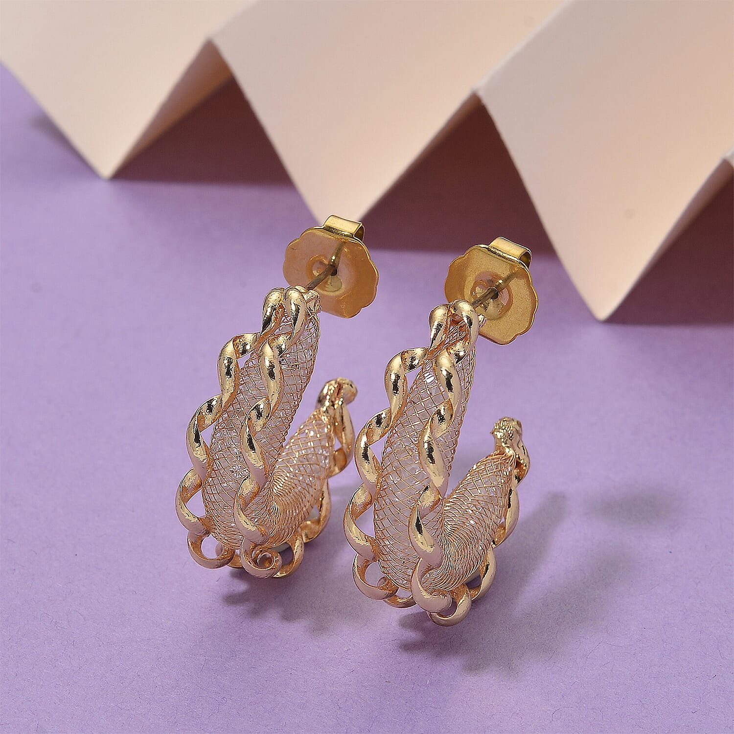NY Close Out Deal-Austrian White Crystal Earring with Push Back in 8204596 2