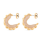 NY Close Out Deal-Austrian White Crystal Earring with Push Back in