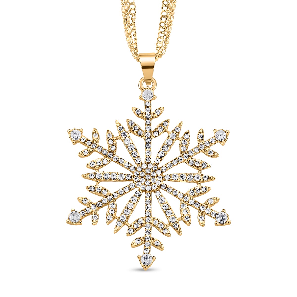 Austrian White Crystal Pendant with Chain (Size 28) 4418200 0