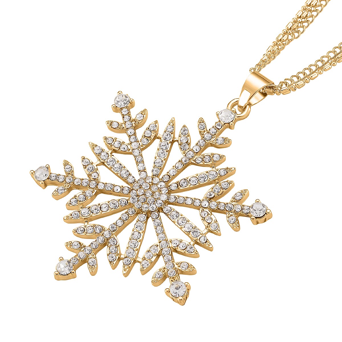 Austrian White Crystal Pendant with Chain (Size 28) 4418200 3