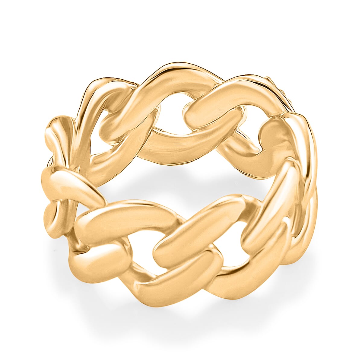 Designer Inspired  - Austrian White Crystal Curb Ring 8164289 4
