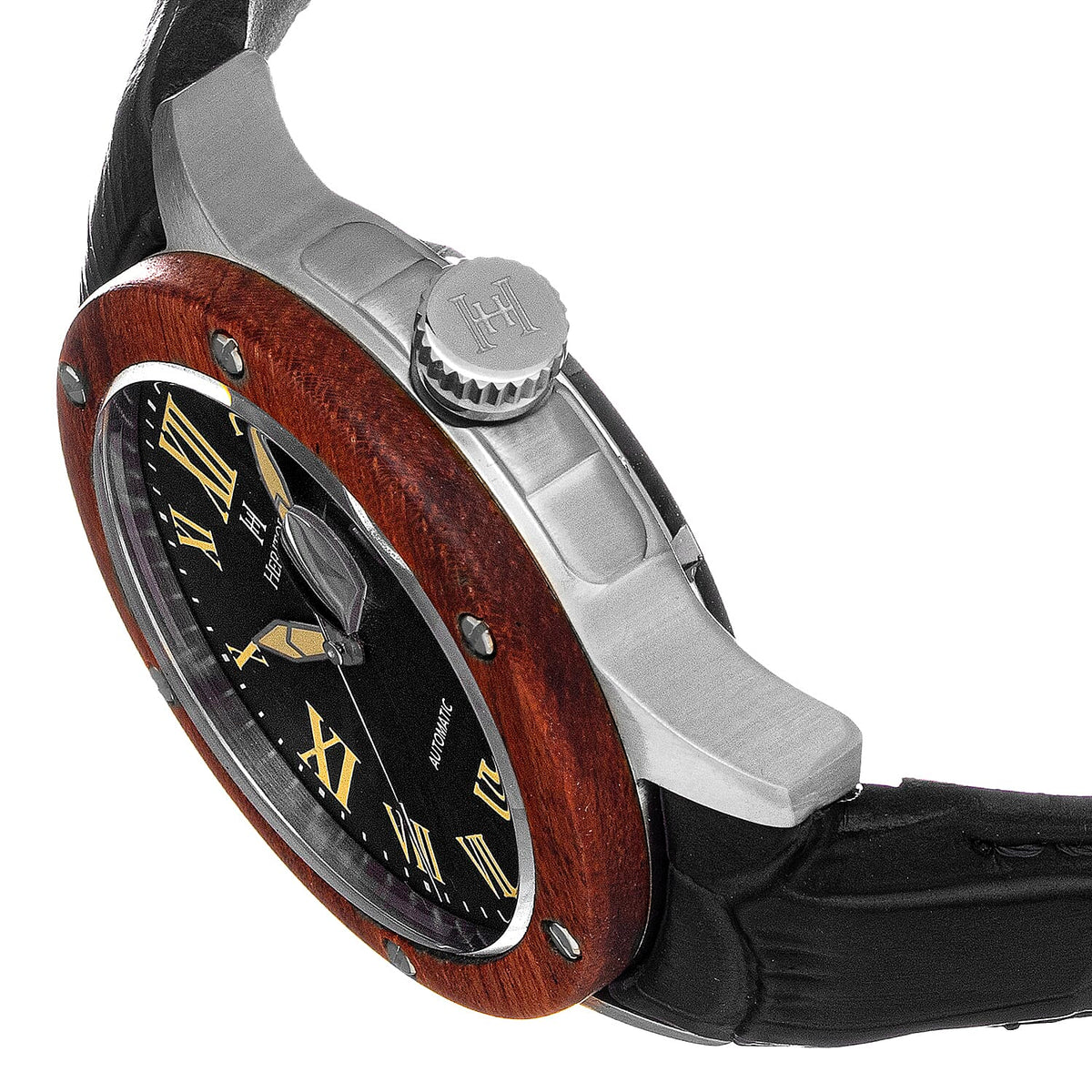 Automatic Mens Watch in Leather 7674394 1