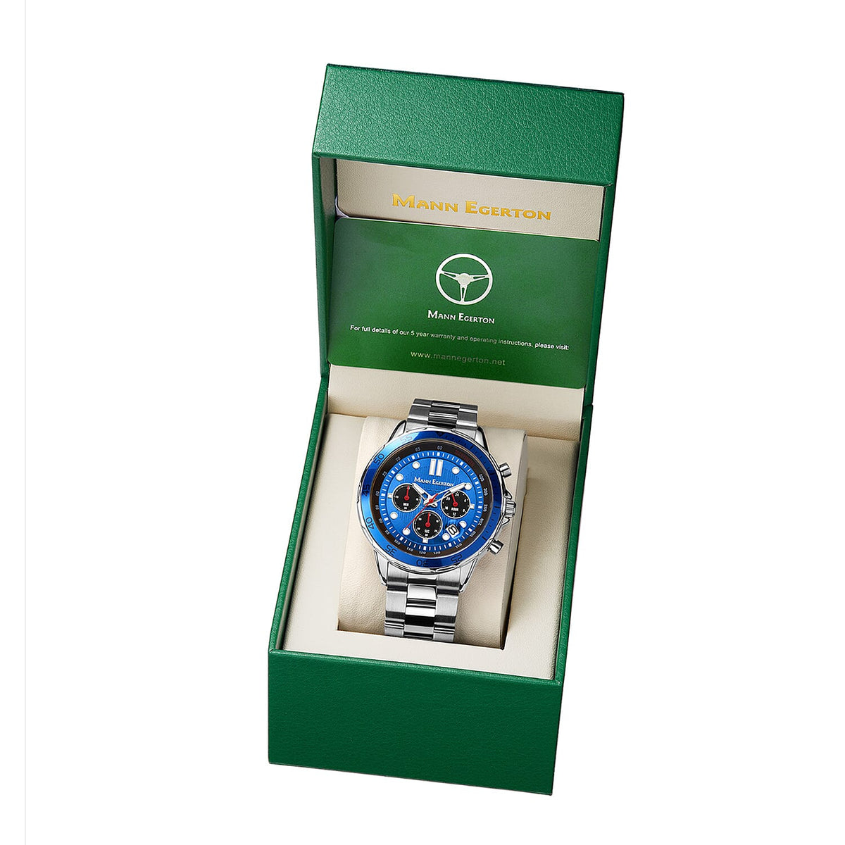 Limited Edition Mann Egerton Hand Assembled Counterspy Chronograph Movement Watch 7674638 1
