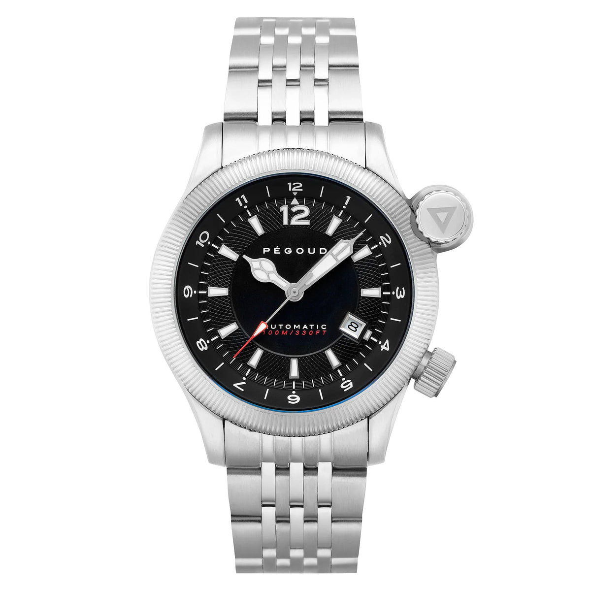 Pegoud Onduleur Japanese Quartz Chronograph Men's Black Watch 7732338 0