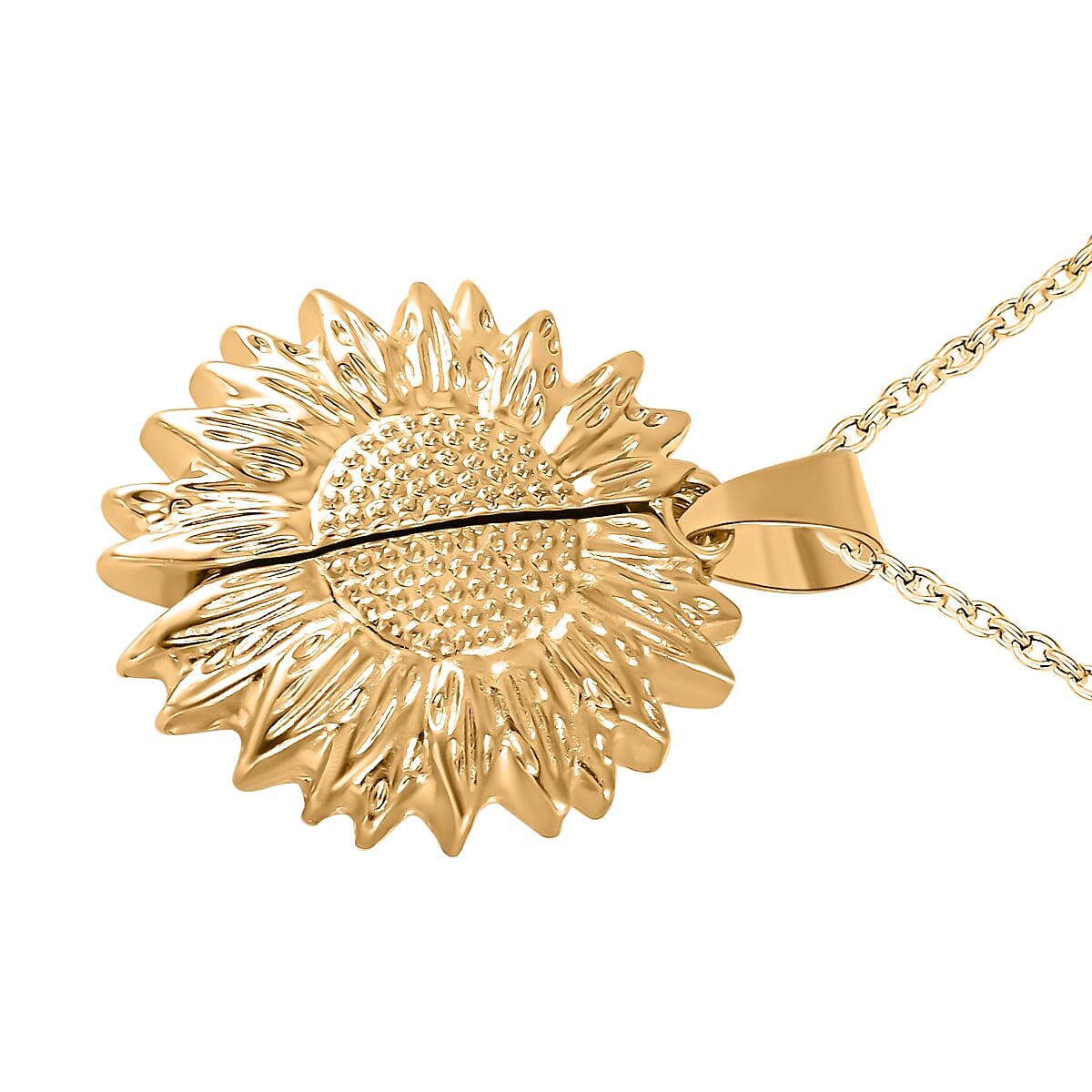 Aventurine Openable Wings Necklace (Size - 24) in Yellow Gold Tone 25.00 Ct 7468996 4