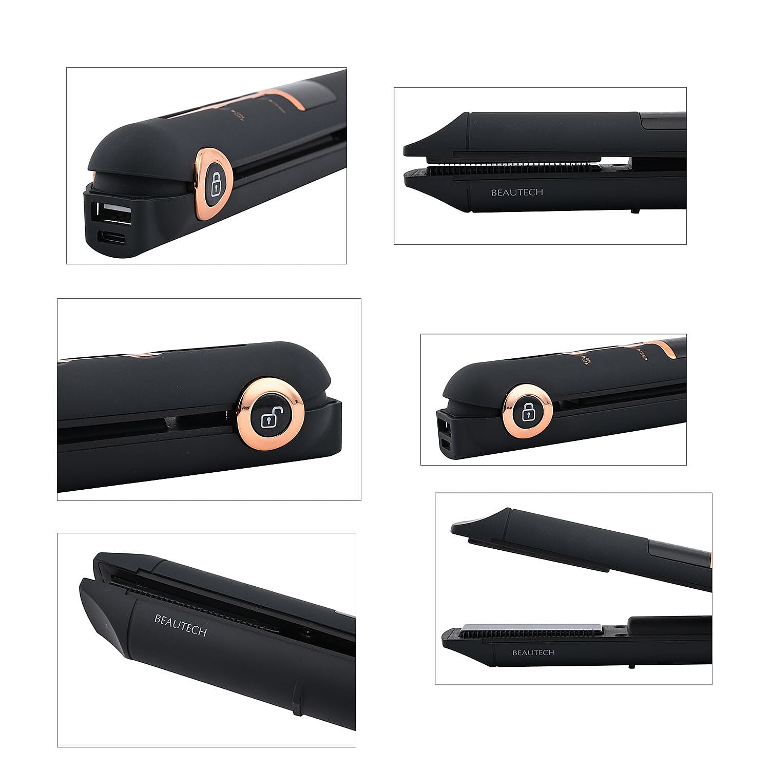 BEAUTECH: Cordless Hair Straightener - BlackÂ  7624982 7