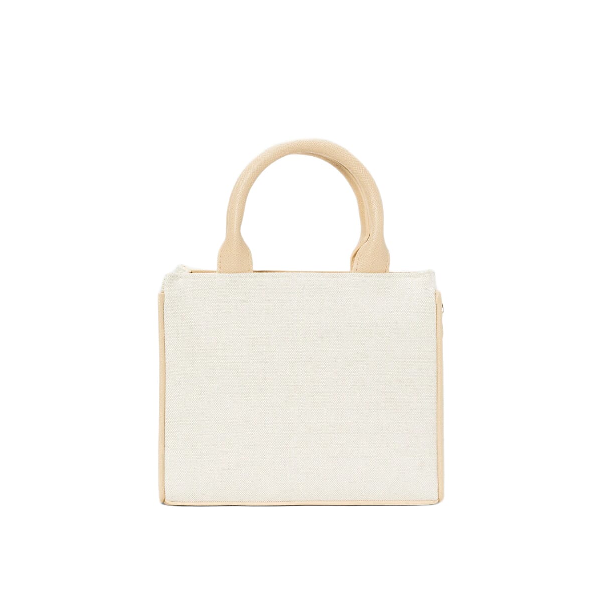BEBE Vegan Leather Mini Canvas Satchel - Almond 8235084 4