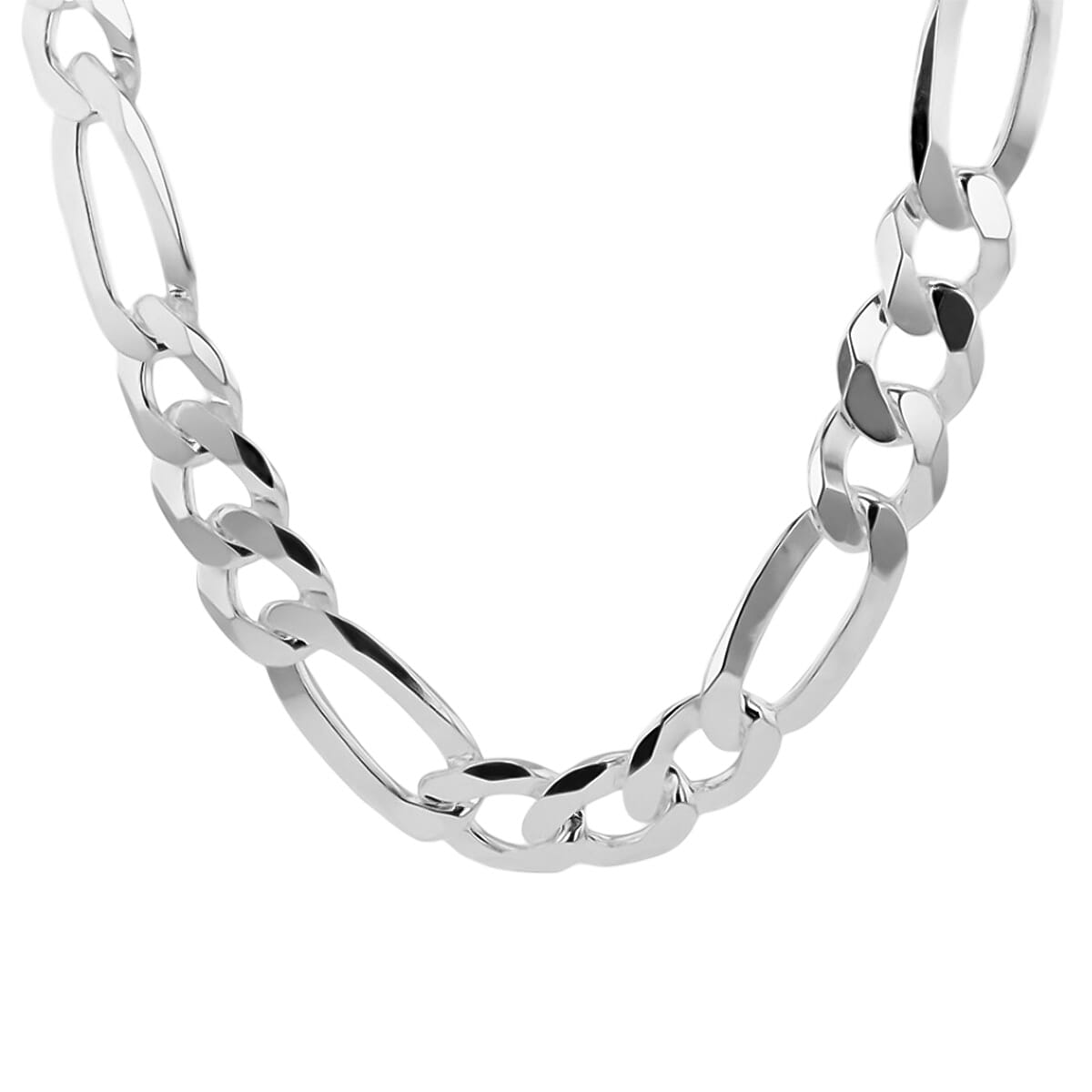 BIGGEST SILVER CLOSE OUT DEAL  -  Sterling Silver Solid Figaro Necklace (Size - 22),  Silver Wt. 130 Gms (4.17 TROY OUNCE) 7766544 1