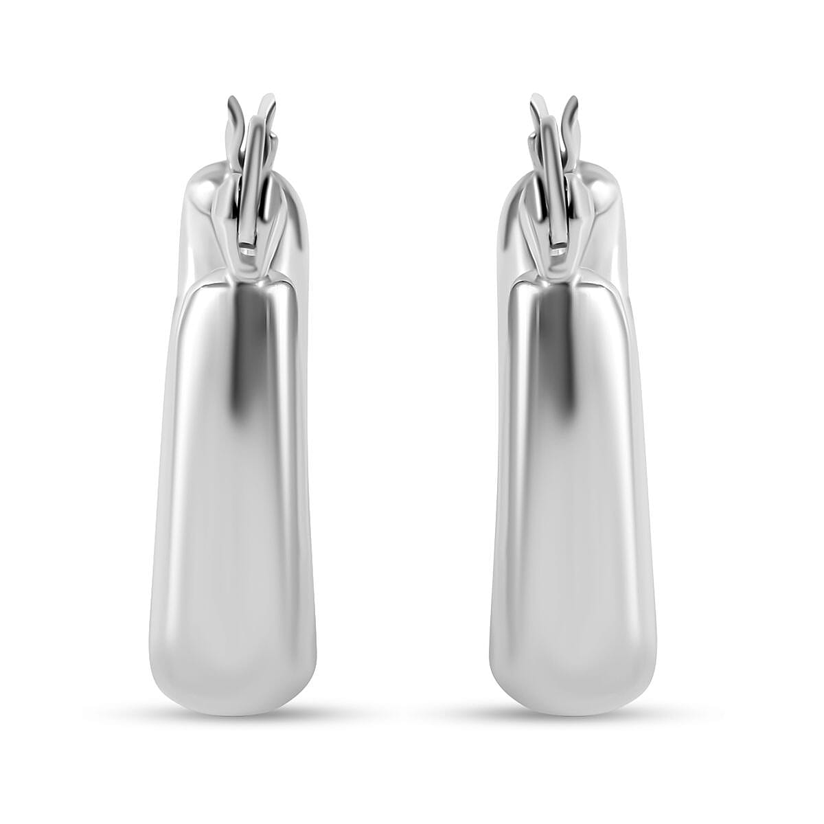 Sterling Silver Hoop Earrings(With Clasp) 7253748 0