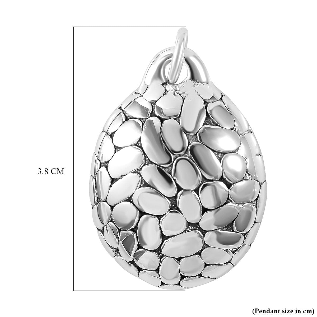 BKK Closeout - Sterling Silver Pebble Pendant 7253744 5